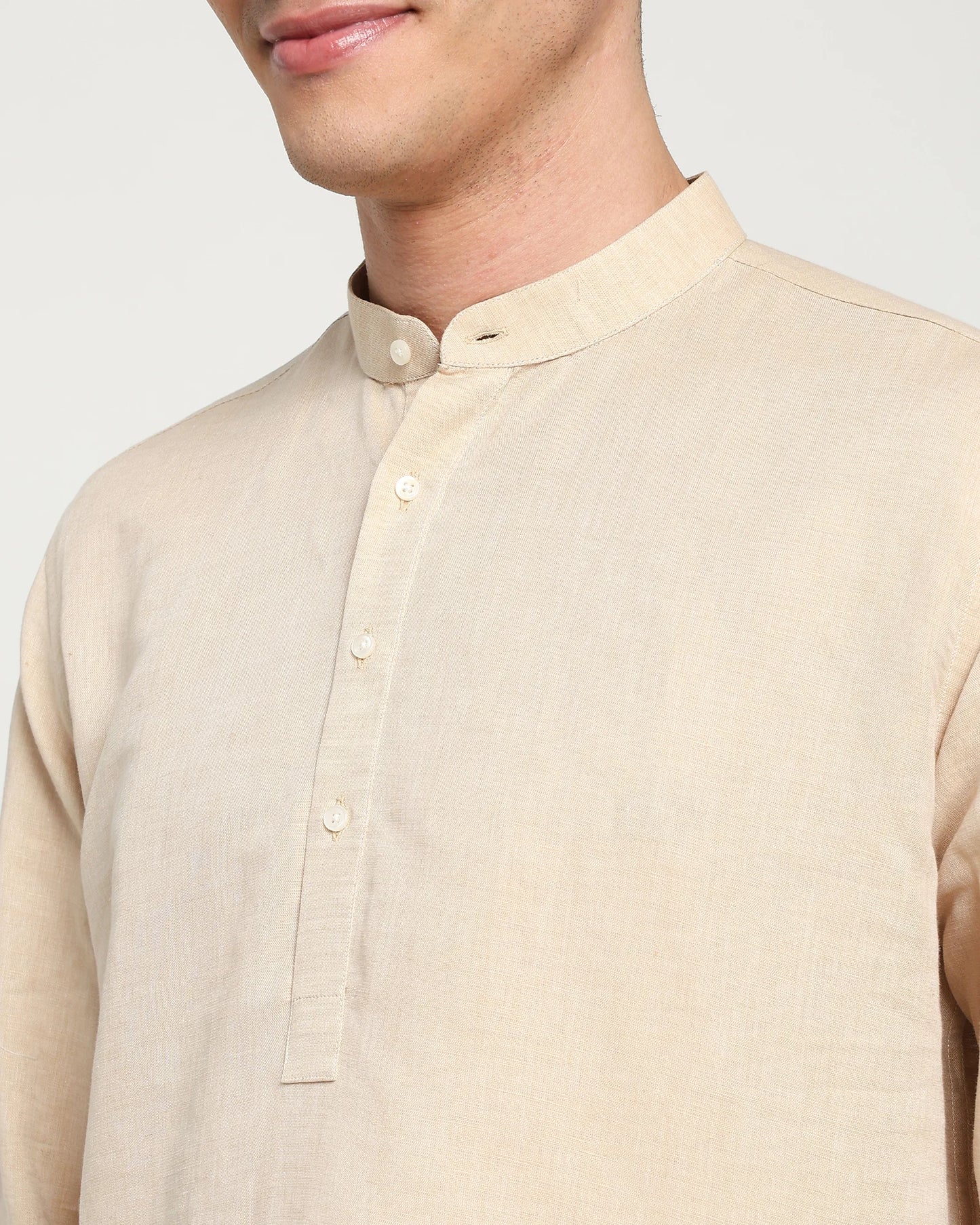 Sundune Cotton Linen Short Kurta