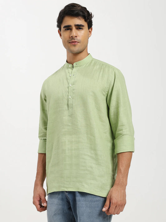 Verdant Linen Kurta