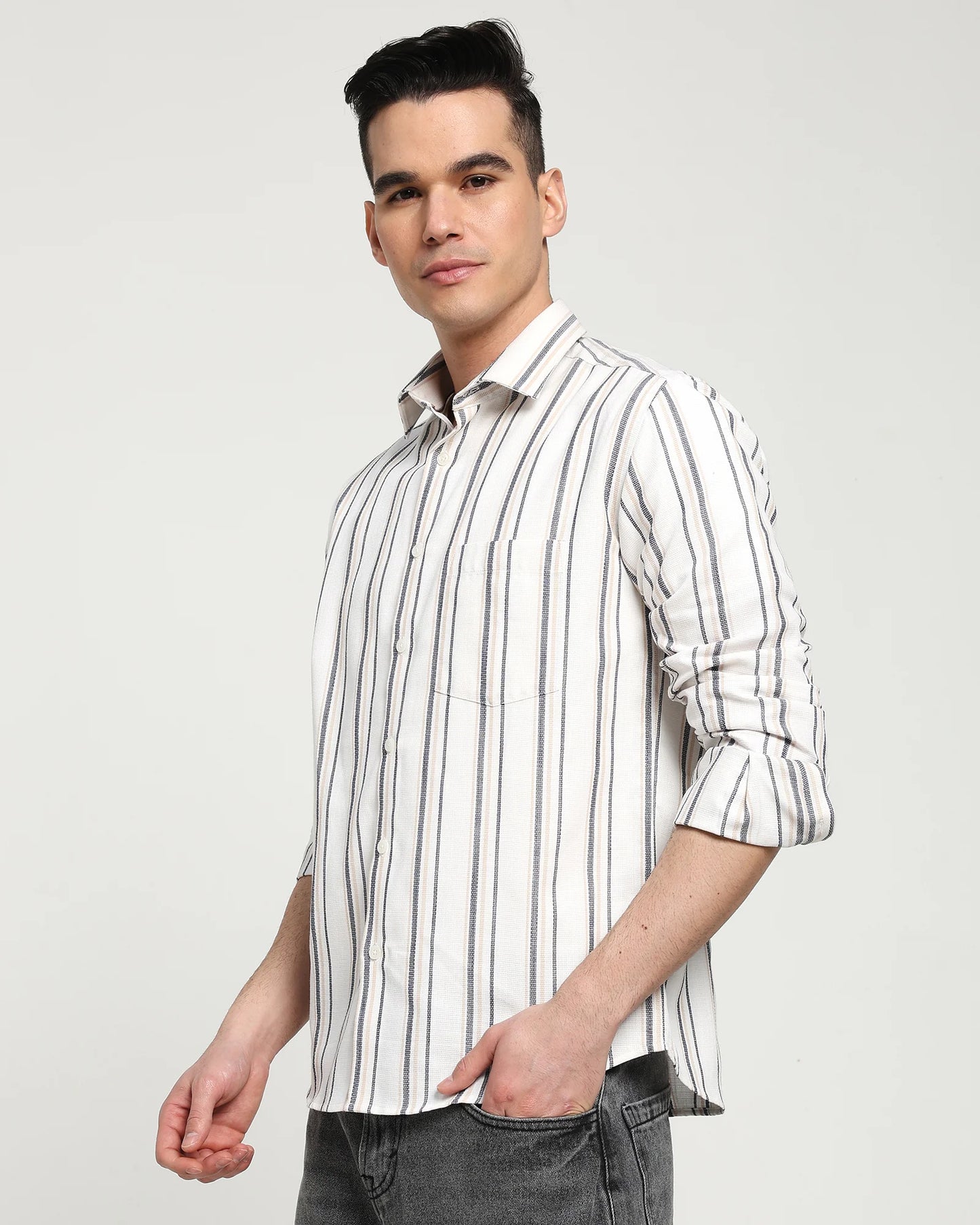 Weston Multi-Stripe Dobby Shirt