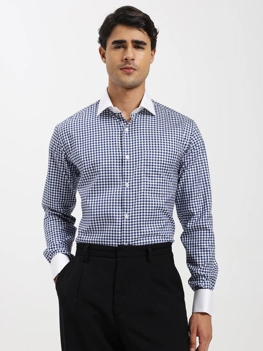 Windsor Check Contrast Collar Shirt
